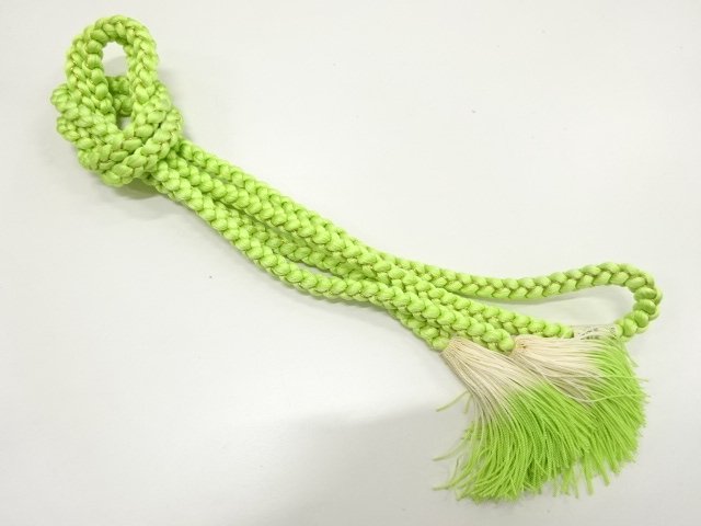 JAPANESE KIMONO / HANDTIED OBIJIME CORD